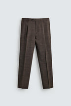 Pantalon en laine coupe droite Zara