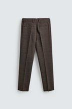Pantalon en laine coupe droite Zara