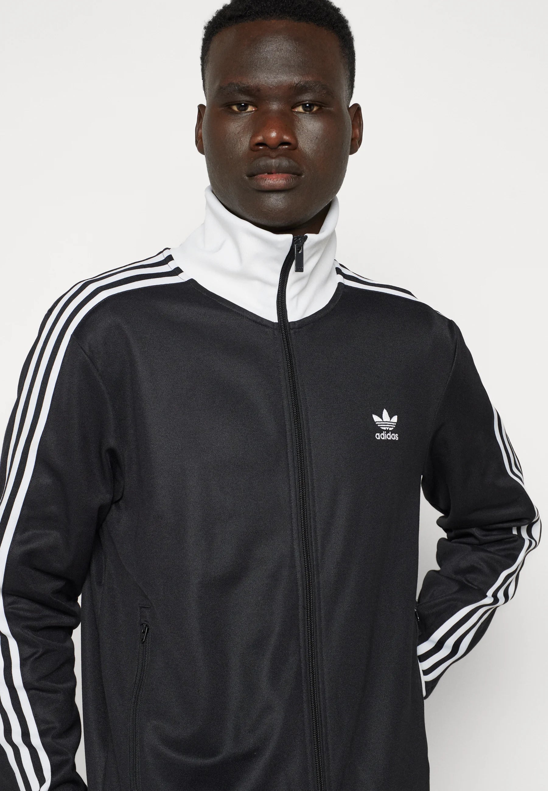 adidas Originals Sweatjacke - noir/blanc/écarlate blanc