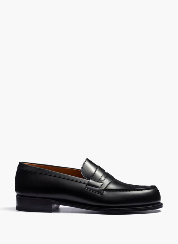J.M. Weston Leder Loafers — Schwarz