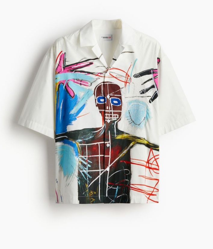 Chemise décontractée en coton Basquiat x H&M