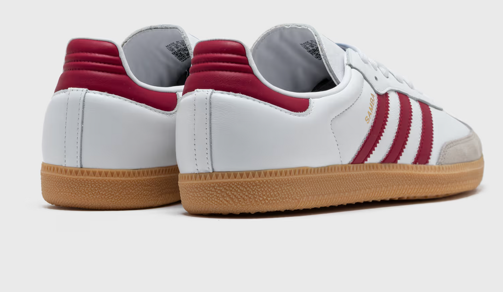 Adidas SAMBA OG – Blanc / Bourgogne / Gomme