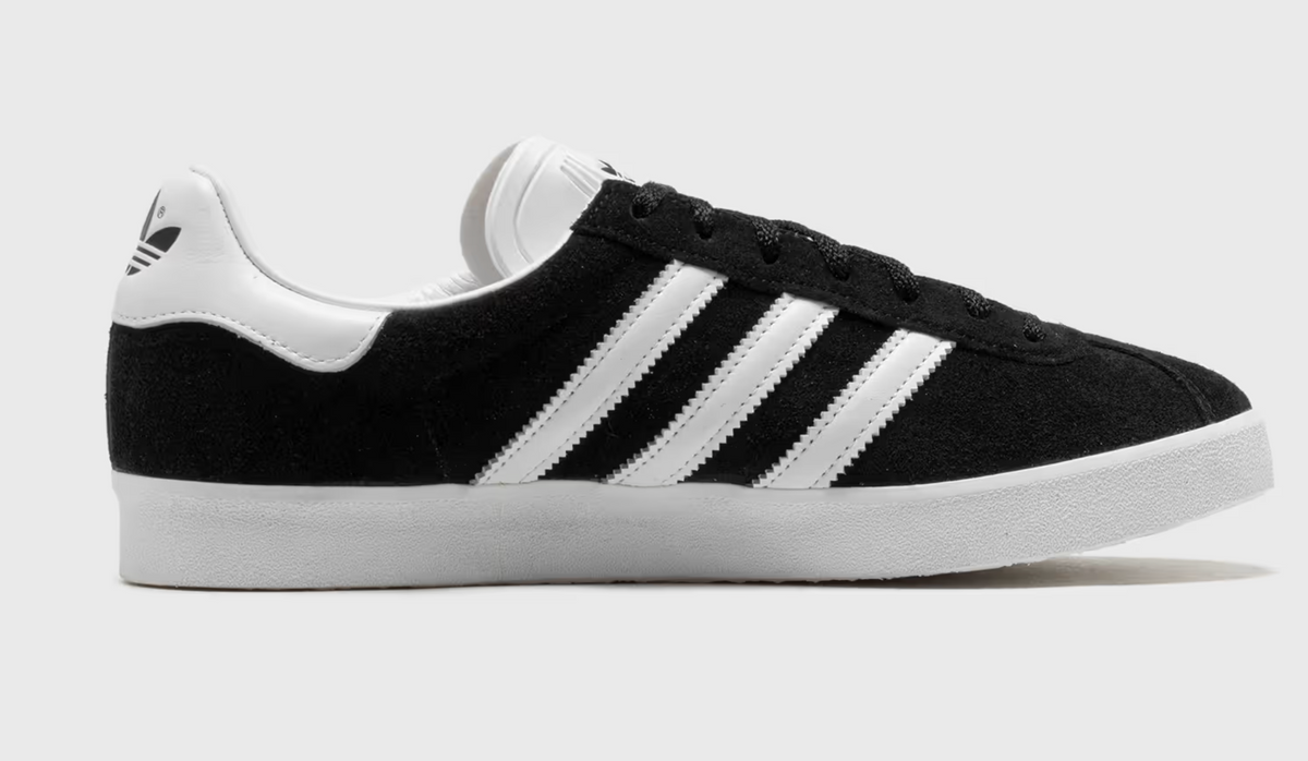 Adidas GAZELLE 85 – Noir / Blanc / Or