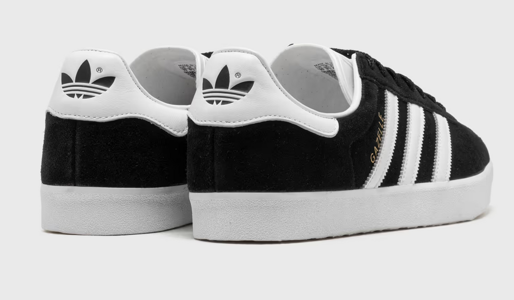 Adidas GAZELLE 85 – Noir / Blanc / Or