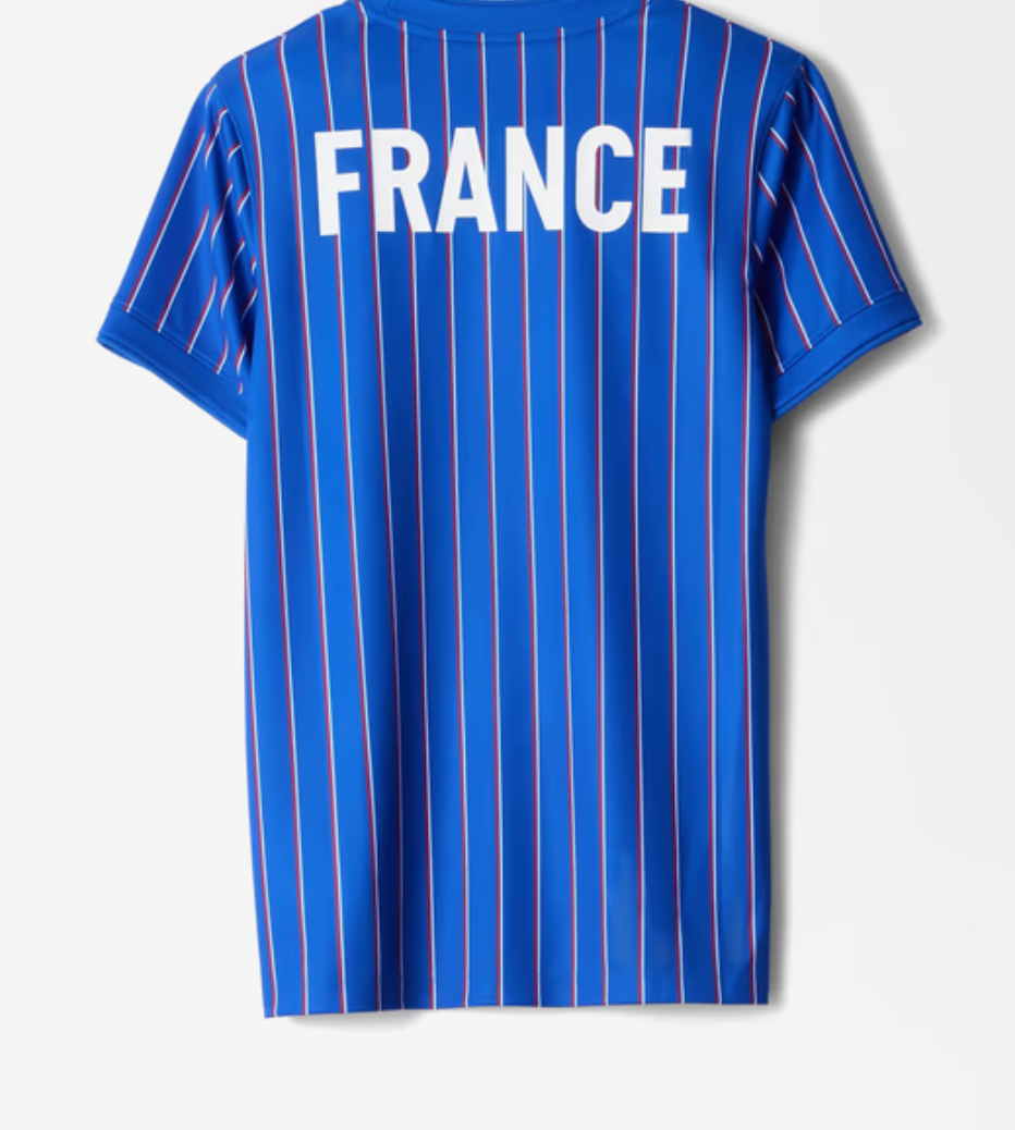 Nike x Jacquemus x France Pre-Match Trikot Blaue Streifen