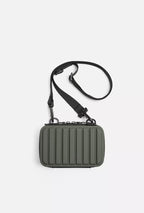 Zara - SAC BANDOULIÈRE VERT KAKI ET CAOUTCHOUTÉ