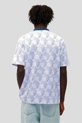 T-Shirt - ARTE Football  – White amp  Navy Blue