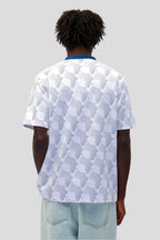 T-Shirt - ARTE Football  – White amp  Navy Blue
