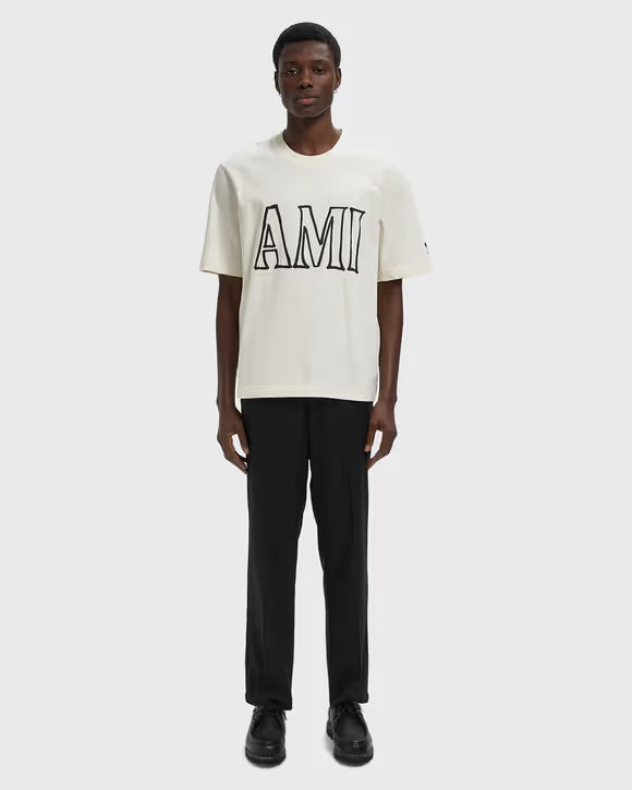 T-SHIRT AMI Paris COUPE DROITE MANCHES COURTES