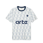 T-Shirt - ARTE Football  – White amp  Navy Blue