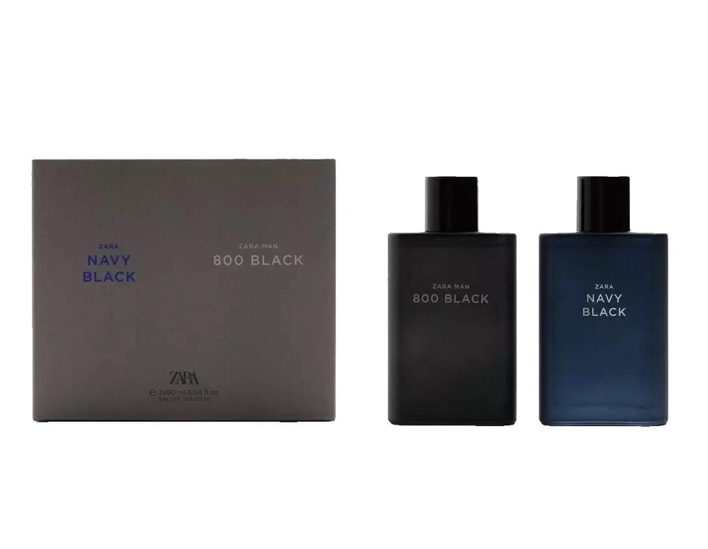 Eau de Toilette Set - Zara Navy Black &amp; Zara Man 800 Black