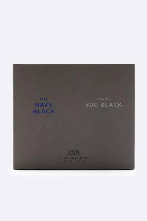 Eau de Toilette Set - Zara Navy Black &amp; Zara Man 800 Black